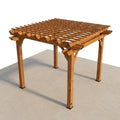Outdoor Cedar Pergola Built for Natural Shade, 10ft x 10ft Traditional Design, 100% Cedar Construction